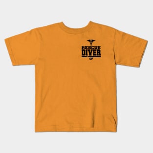 Rescue Diver (small logo - distressed) Kids T-Shirt